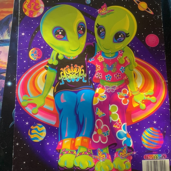 Vintage Folders - Lisa Frank, Cosmic Dolphins, Cosmic Whales - Picture 3 of 7